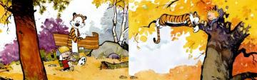 Dual Screen Wallpaper Calvin And Hobbes