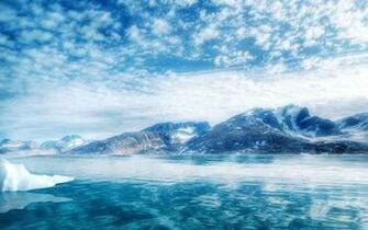 High Definition Glacial Mountains Background Wide