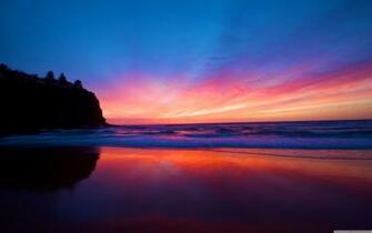 Beautiful Smooth Beach Sunset 4k HD Desktop Wallpaper For
