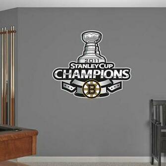 Boston Bruins Stanley Cup Champions Logo Wall Decal Shop