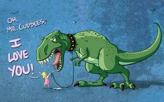 Mr Cuddles T Rex Wallpaper Funny
