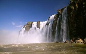 Waterfall Mountain HD Wallpaper
