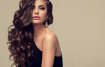 Wallpaper Girl Pose Model Hair Makeup Hairstyle Decoration