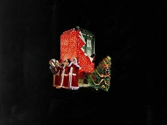Hovercarracer Dr Who Christmas Wallpaper