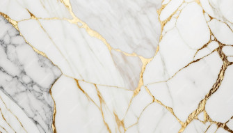 White Marble Texture With Gold Veins Wallpaper