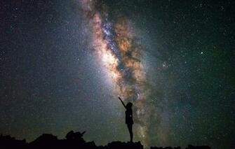 Wallpaper The Sky Girl Stars Image For Desktop Section
