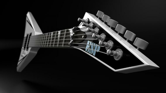 3d Guitar Music Art Desktop Background Concept HD Wallpaper