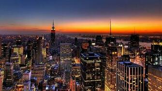 New York City Skyline 1080p Wallpaper HD Wide Screen