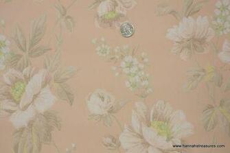 S Vintage Wallpaper Soft Blush Pink With By Hannahstreasures