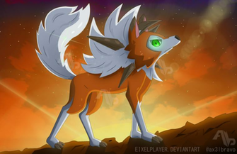 Pokemon Sun And Moon Lycanroc Dusk Form By Eixelplayer