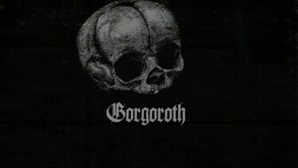 Gorgoroth Wallpaper Skull Background Letters Background