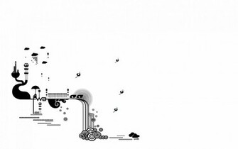 Abstract Black And White Wallpaper Computer
