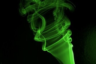 Green Smoke Wallpaper HD Pretty