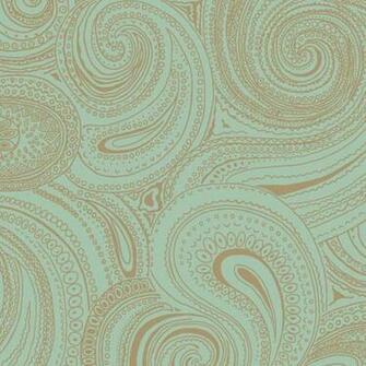 Teal Brown Ap7477 Paisley Swirl Wallpaper Contemporary Modern