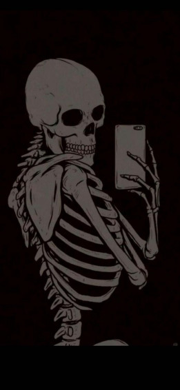 Skeleton Black Aesthetic Wallpaper