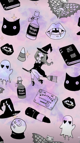 Pastel Witch Aesthetic Wallpaper