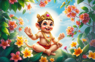 Baby Hanuman Wallpaper