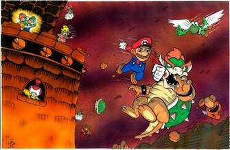 Mario Vs Bowser Final Fight Egli Colored By Surftiki