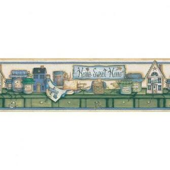 Kitchen Shelf Prepasted Wallpaper Border At Lowes