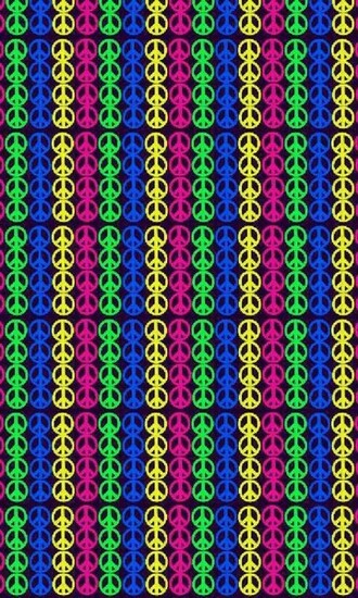 Colorful Peace Sign Background