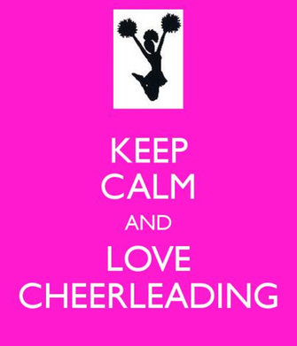 Keep Calm And Love Cheerleading Carry On Image