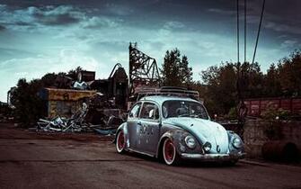Old Blue Volkswagen Beetle Wallpaper HD Wallpaperlepi