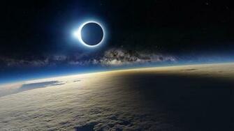 Earth Shadows Eclipse Milky Way Wallpaper Wallbase Cc