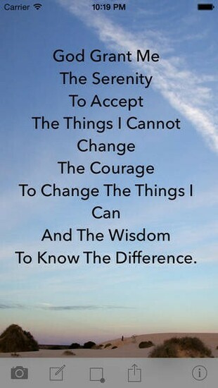 Wallpaper The Serenity Prayer