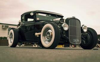 Classic Black Hot Rod HD Wallpaper