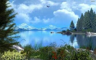 Wallpaper Rivers And Lakes Mountains