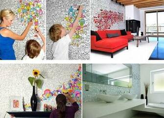 Wallpaper You Can Color Wall Decorating