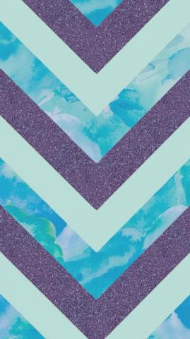 Purple Glitter Water Color Chevron iPhone Wallpaper