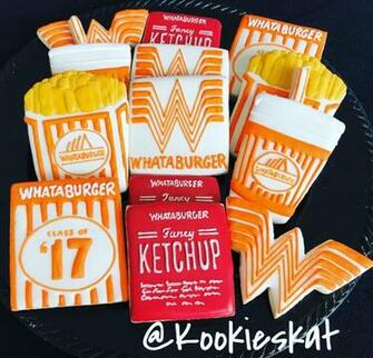 Whataburger Cookies Decorated With Image