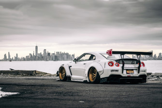 Nissan Gtr In New York Wallpaper HD Cars 4k