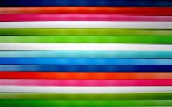 Horizontal Vivid Colored Stripes Wallpaper