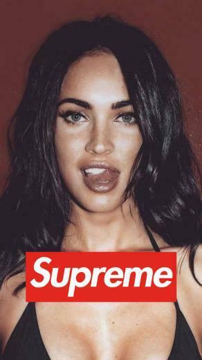 Ladies X Supreme iPhone Wallpaper Top