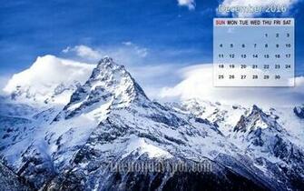Month Wise Calendar Wallpaper December