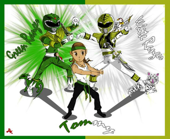 Tommy Green And White Ranger By Dk Darkkitty