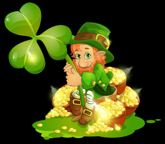 Saint Patrick S Day Leprechaun With Pot Of Gold And