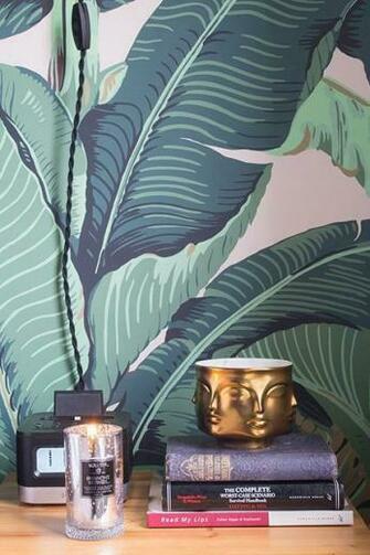 Martinique Banana Leaf Dorothy Draper S Brazilliance Wallpaper