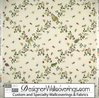 Bug Trellis Lattice Wallpaper Pal Designer Wallcoverings