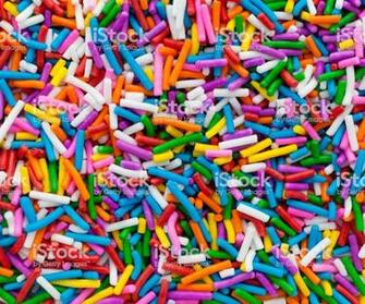 Multi Colored Cake Sprinkles Background Sensory Bins