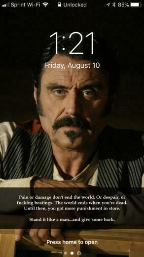 Created A New Wallpaper For My Phone Today Deadwood