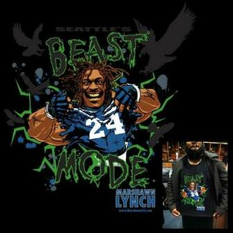 Marshawn Lynch Beast Mode By Michael Burleigh