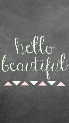 Hello Beautiful Background iPhone Bg Wallpaper