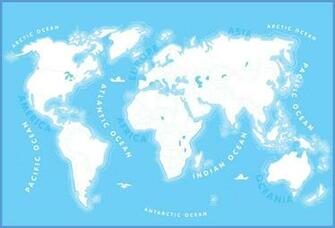 World Map For Kids Wall Mural Wallpaper