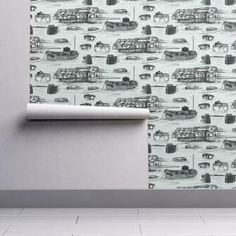 Mousehole Wallpaper Scrummy Spoonflower