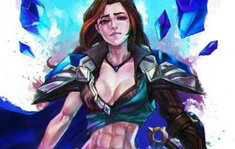 Wallpaper Girl Art League Of Legends Taric Moba Image For