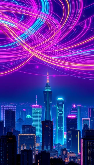 Neon 4k Phone Wallpaper