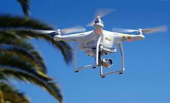 Wallpaper Dji Phantom Drone Quadcopter Sunset